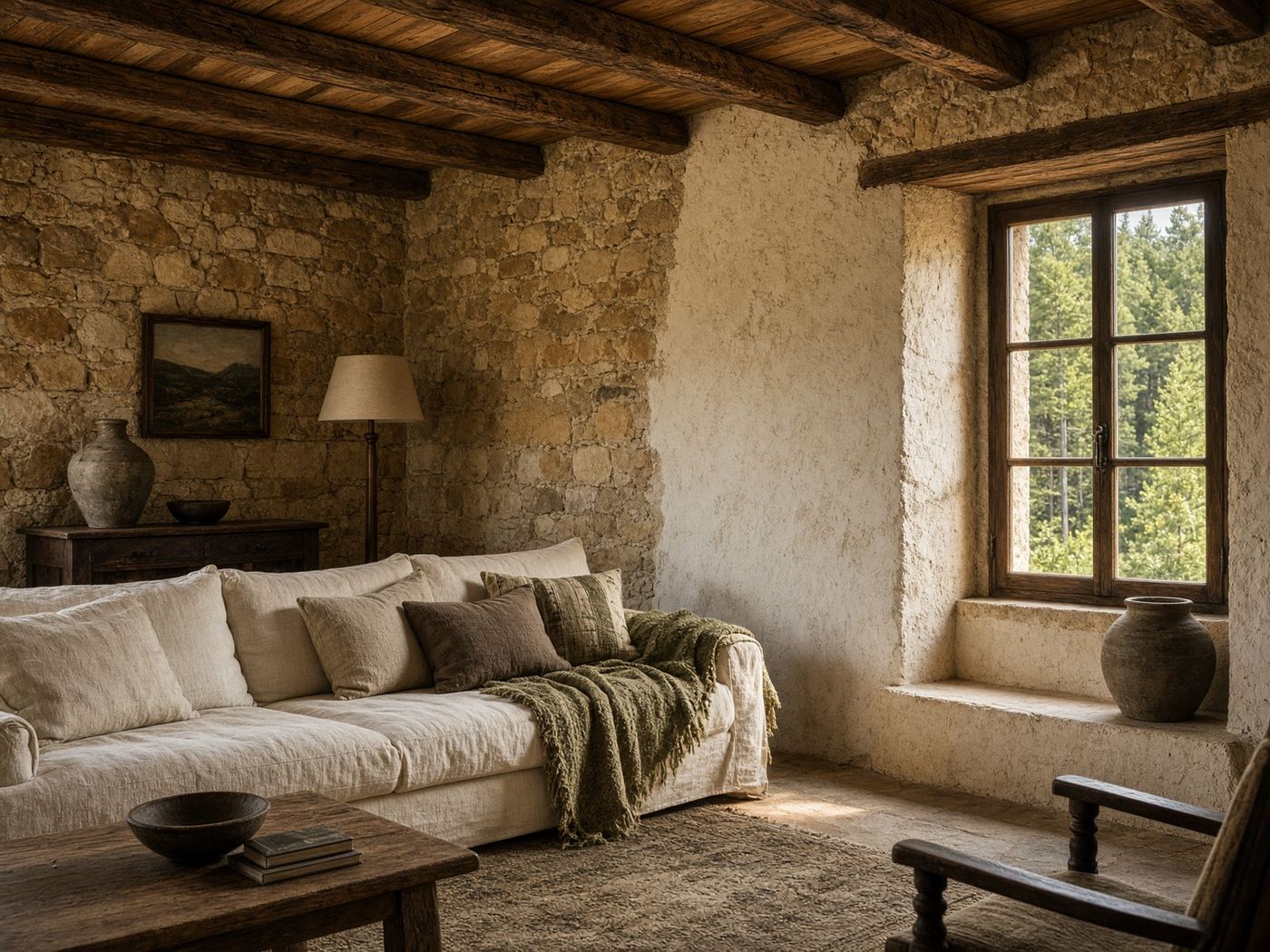 Interior de una masía del Empordà